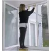 Pencere Sinekliği 130x150 cm ±5 cm | Çift Kanatlı Tül Sineklik | Kendinden Yapışkanlı Bantlı | Sinek, Sivrisinek ve Böceklere Karşı Koruma | Kolay Montaj