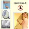 Pencere Sinekliği 130x150 cm ±5 cm | Çift Kanatlı Tül Sineklik | Kendinden Yapışkanlı Bantlı | Sinek, Sivrisinek ve Böceklere Karşı Koruma | Kolay Montaj