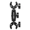 Çift Başlı Superclamp Gidon Montaj & 200 cm Görünmez Selfie Çubuğu; Insta360 X3, X2, X4, X5, One RS, GO 3, One X, Evo ile Uyumlu, Alüminyum Çubuk, 1/4,360­° Ayarlanabilir