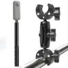 Çift Başlı Superclamp Gidon Montaj & 200 cm Görünmez Selfie Çubuğu; Insta360 X3, X2, X4, X5, One RS, GO 3, One X, Evo ile Uyumlu, Alüminyum Çubuk, 1/4,360­° Ayarlanabilir