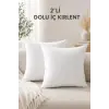 Silikon elyaf dolgulu 2li kır­lent iç yastık dolgusu