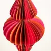 Fușya-turuncu dekoratif obje, 40 Cm