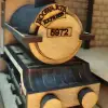 AlgWoodDesign Platform 9¾ Tren İstasyonu Ahşap Maket; 143 Parça Dıy Minyatür Tren İstasyonu Modeli, Peri LED Dahil, Mdf 3D Puzzle, Hobi ve Dekorasyon Seti, 11x17x15 cm