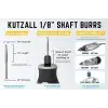 Aşırı Konik Döner Çapak; 1⁄8 Şaft, Çok Kaba, Dremel, Foredom, DeWalt, Milwaukee için Ağaç İşleme Eklentisi. Aşındırıcı Tungsten Karbür, 1⁄8 (3.1 mm) Dia. X 7⁄8 (22.2 mm) Uzunluk TX-18-EC
