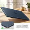 MacBook Air【M5/M4/M3/M2】13.6 inç, ile Uyumlu Mat Kılıf Köşe Korumalı ve Şeffaf Çizgi Detaylı Tasarım, 2026/2025/2024/2023/2022, A3449 - A3240 - A3113 - A2681, (Mavi Şeffaf)