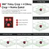 KBL41GTP 30Metre 4x90⁰/1x360⁰ Otomatik Hizalamalı Li-ion Çift Akülü Profesyonel Yeşil Çapraz Çizgi Lazer Distomat + Tripod