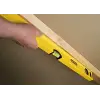 Klasik su terazisi (uzunluk, 100 cm, hassasiyet ± 0,5 mm/m) STHT1-43105, sarı, yatay/dikey su terazisi, şok emici