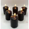 6LI SİYAH MUM SETİ(4X6 CM)