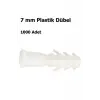 7 mm Plastik Dübel, 1000 Adet
