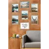 7 Parça Çerçeve Görünümlü Mdf Tablo Seti