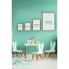 7 Parça Çerçeve Görünümlü Mdf Tablo Seti
