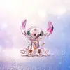 7,6 cm pembe polyresin Melek figürü