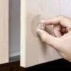 8 Adet Şeffaf Kapı Kolu Kendinden Yapışkanlı Dolap Çekmece Tutacağı Gardırop Mutfak Banyo Mobilya Kolu (8 Adet)
