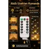 8 Mod Perde LEDi, 300 LED, 3x3m, 10 Sarkıt LED, Kumandalı Peri Perde LED