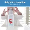 8 oz/250 ml PP Dar Ağız + Sippy Biberon Bardak, Tilki, Tekli Paket
