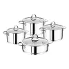 8 Parça Silindir Çelik Tencere Seti - 152.1097.Sade