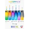 800 ml çift renkli Softtouch tritan su matarası