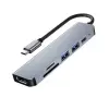 8040 Type C 3.1 Hub HDMI 4K USB2.0 2xUSB3.0 SD TF PD 60W 6sı 1 Arada USB Hub