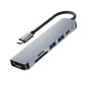 8040 Type C 3.1 Hub HDMI 4K USB2.0 2xUSB3.0 SD TF PD 60W 6sı 1 Arada USB Hub