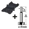 8728000 Forstner Matkap Ucu Ø 35 mm + Markierhilfe