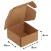 8x8x4-50 Adet Kilitli E Ticaret Karton Kargo Kutusu