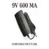 9V 600mA modem, access point ve router adaptörü, siyah