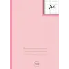 A4 7 mm Squared; Pink: Exercise Books A4 Lined, Grid Paper Notebook for Math, Science, Graph, Writing Pad 100 Pages
