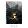 A4 Defter Kareli 200 syf Kask Polygonal
