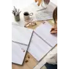 A4 Spiralli Karton Kapak 4’lü Set Çizgili Okul Defteri 80 yaprak, Ders Programlı