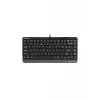 A4 Tech FK11 Q Türkçe Usb Fn-Multimedya Mini Siyah/Gri Klavye