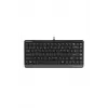 A4 Tech FK11 Q Türkçe Usb Fn-Multimedya Mini Siyah/Gri Klavye