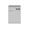 A5 Çizgili Bloknot Draft - Gri