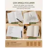 A5 Kraft Kapak Tel Dikişli Defter 4lü Paket