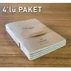 A5 Kraft Kapak Tel Dikişli Defter 4lü Paket