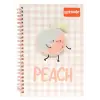 A5 Spiralli Şeftali Desenli Defter 60 Yp
