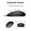 AC101 Kablolu Türkçe Q Klavye ve 1200 Dpı Optik Mouse Seti