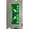 Acil Çıkış Kapı Etiketi Sticker