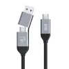AD090 USB-A/USB-C to Type-C Şarj ve Data Veri Aktarım Kablosu 35 CM