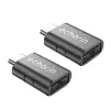 Adaptör; (İkili) OTG Akıllı Giriş USB 3.0 to Type-C Dönüştürücü Çevirici 5Gbps, iPhone 16, Pro, Pro Max, M2, M3, M4 MacBook Pro, Air, iPad Pro ve Galaxy S25, S24, S23 ve Tabletler ile Uyumlu