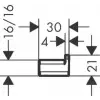 AddStoris Tekli Askı Krom 41742000