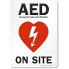Aed on Site İşareti, 10 x 14 Plastik