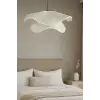 Afralyahome Tekli Sarkıt İskandinav Style Bohem Avize (Ekru)