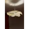 Afralyahome Tekli Sarkıt İskandinav Style Bohem Avize (Ekru)