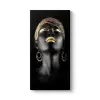 Afrikalı Kadın Kanvas Tablo 80 x 160