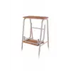 Ahşap 2 Basamaklı Tabure Merdiven Gri