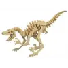 Ahşap 3D Dinazor Velociraptor Maketi Puzzle