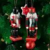 Ahşap Askılı Noel Dekoru, 12 cm, 2 Askılı