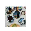 Ahşap Bardak Altlığı, 6lı Set, Brd-005