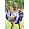 Ahşap Bebek Salıncağı (Mavi)