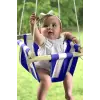 Ahşap Bebek Salıncağı (Mavi)